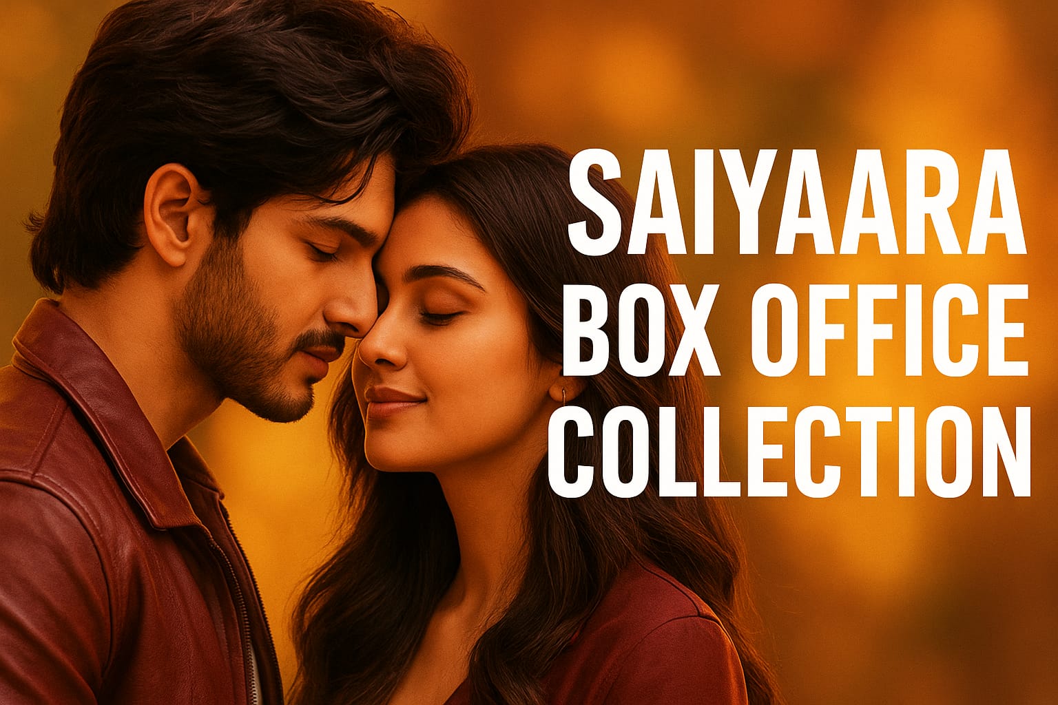 Saiyaara Box Office Collection poster featuring Ahaan Pandey and leading actress