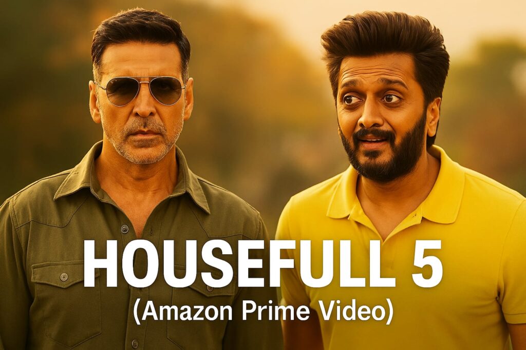 OTT दुनिया में August 2025 कैज़ुअल कपड़ों में अक्षय कुमार और रितेश
देशमुख, फिल्म हाउसफुल (अमेज़न प्राइम वीडियो
