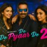 Ajay Devgan, Rakul Preet Singh and Tabu from De De Pyaar De 2 movie – promotional still
