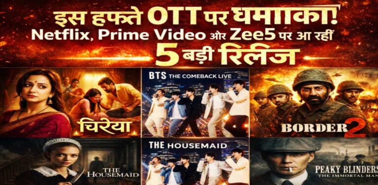 इस हफ्ते OTT पर आने वाली 5 बड़ी रिलीज Netflix Prime Video Zee5 Border 2 BTS The Comeback Live Chiraiya Peaky Blinders