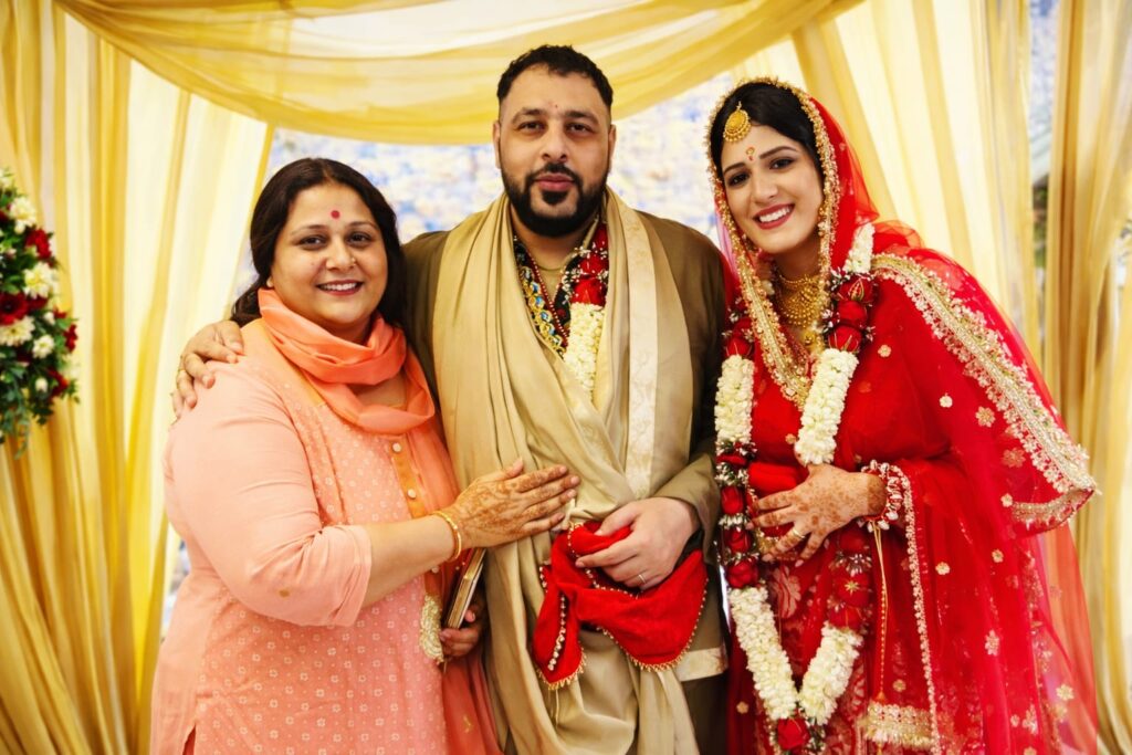 Badshah wedding ceremony with Isha Rikhi traditional look

