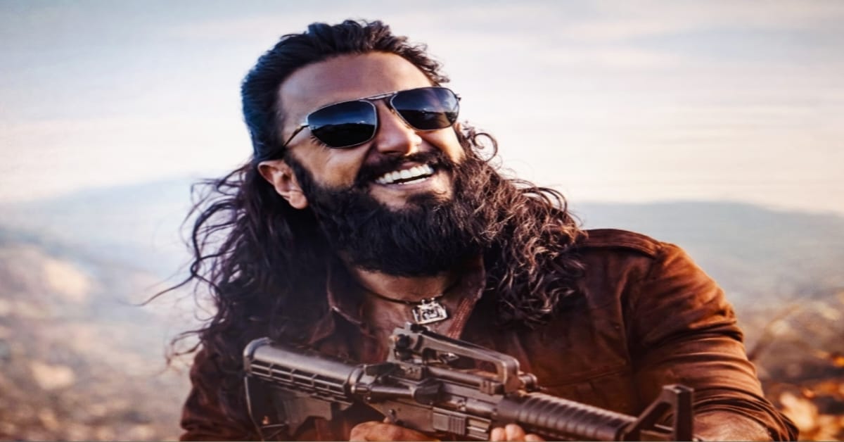 Dhurandhar 2 Box Office Collection Day 6 Ranveer Singh action scene smiling with gun intense look
