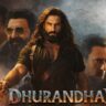 Dhurandhar Box Office Collection Day 9 movie poster featuring Ranveer Singh and cast action thriller look