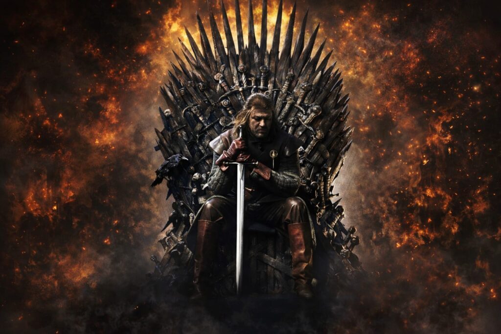 Game of Thrones Iron Throne scene dark fantasy web series on JioHotstar