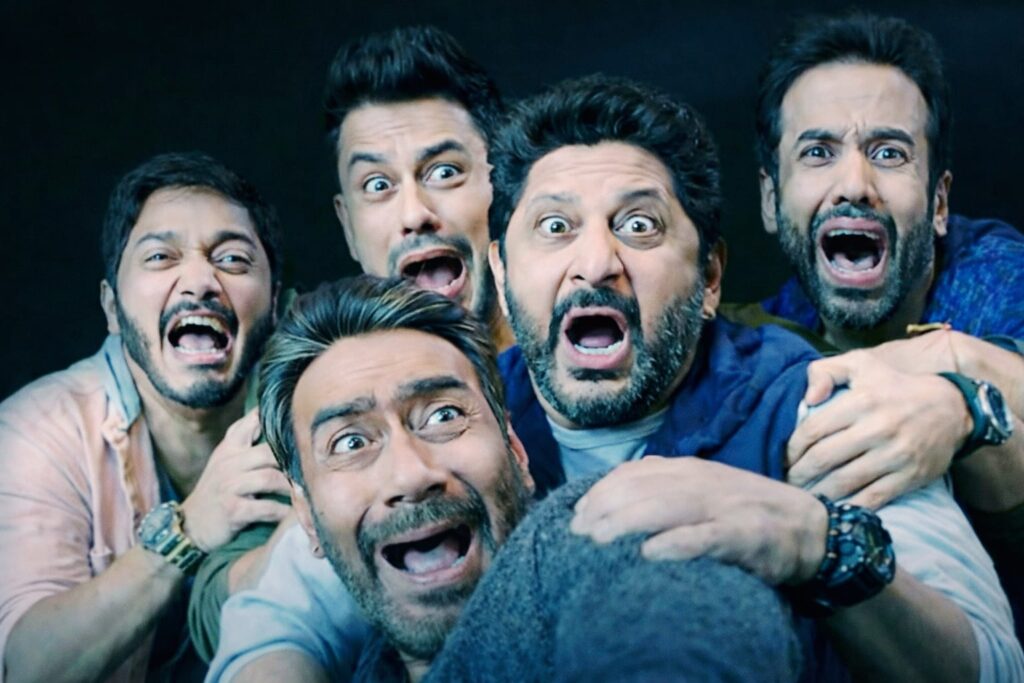Golmaal 5 funny reaction scene showing Golmaal gang shocked together in comedy sequence