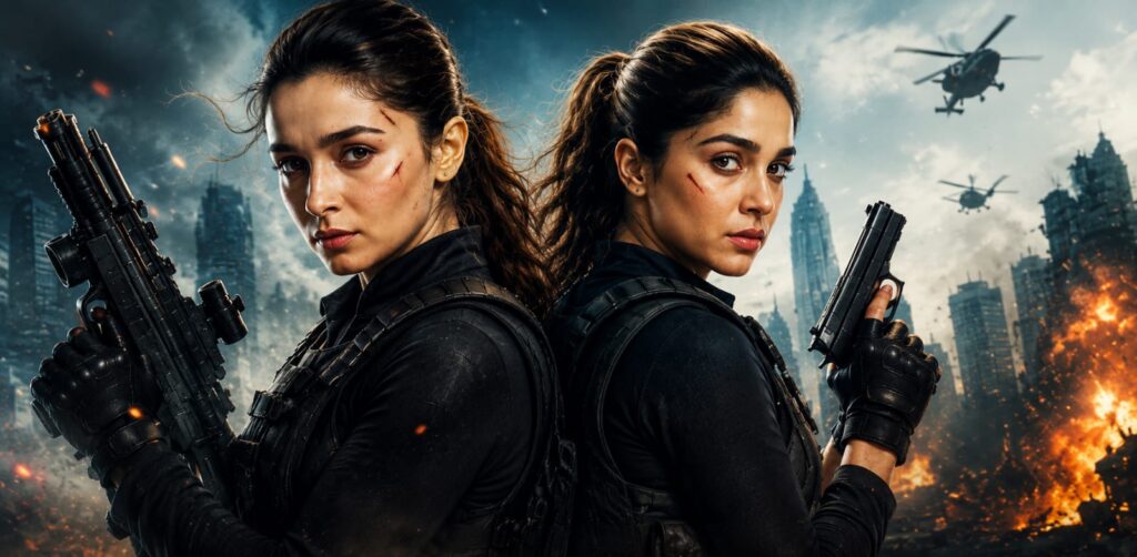 Alpha Box Office Collection Day 10 featured image showing Alia Bhatt and Sharvari in an action spy mission.