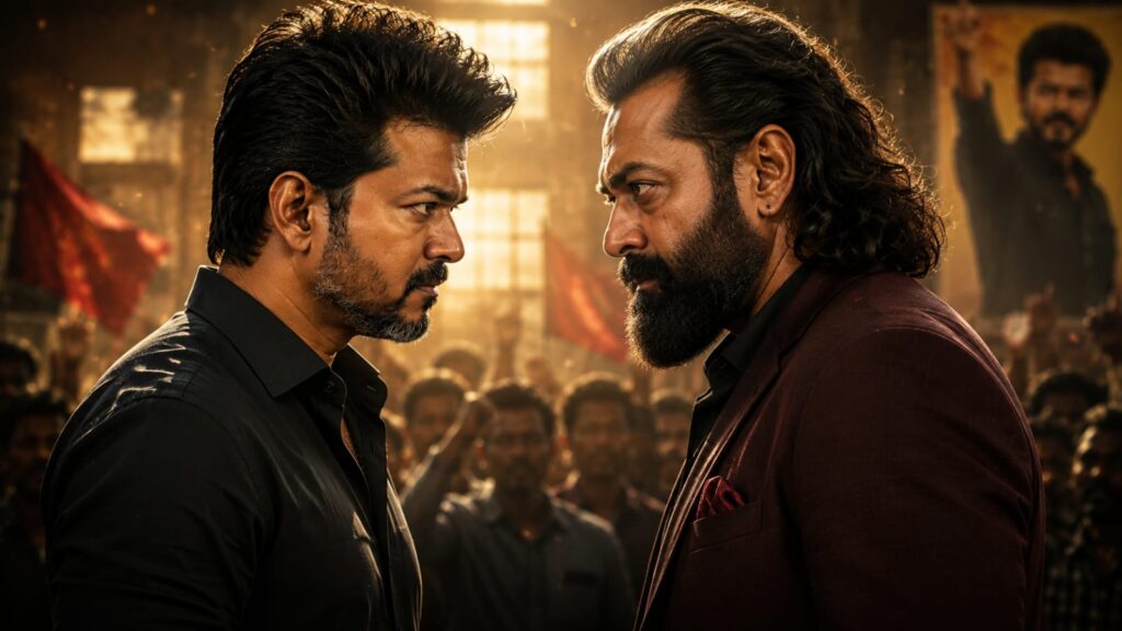 Thalapathy Vijay and Bobby Deol intense face off from Jana Nayagan

